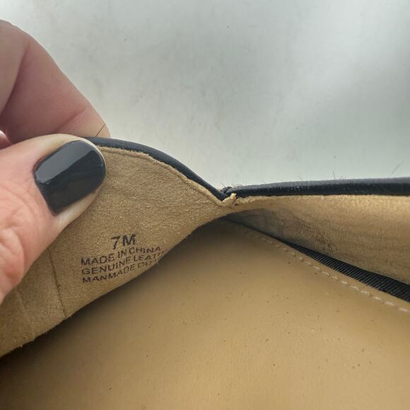 Talbots Leopard Print Leather Slip-On Loafers Brown Black Round Toe Size 7M - Picture 10 of 12